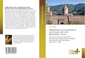 Bild des Verkufers fr Abb Ranc: De la Saintet et des Devoirs de la Vie Monastique, Tome I zum Verkauf von moluna