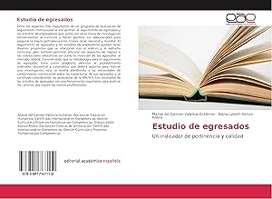 Seller image for Estudio de egresados for sale by moluna