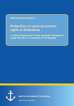 Image du vendeur pour Protection of socio-economic rights in Zimbabwe. A critical assessment of the domestic framework under the 2013 Constitution of Zimbabwe mis en vente par moluna