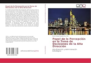 Imagen del vendedor de Papel de la Percepcin en la Toma de Decisiones de la Alta Direccin a la venta por moluna