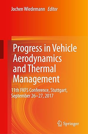 Image du vendeur pour Progress in Vehicle Aerodynamics and Thermal Management mis en vente par moluna