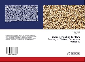 Imagen del vendedor de Characterization for DUS Testing of Sixteen Sesamum varieties a la venta por moluna