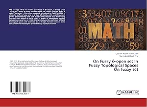 Seller image for On Fuzzy d-open set In Fuzzy Topological Spaces On fuzzy set for sale by moluna