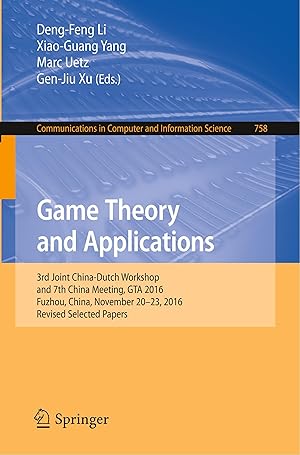 Immagine del venditore per Game Theory and Applications venduto da moluna