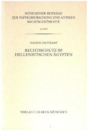 Imagen del vendedor de Rechtsschutz im hellenistischen gypten a la venta por moluna