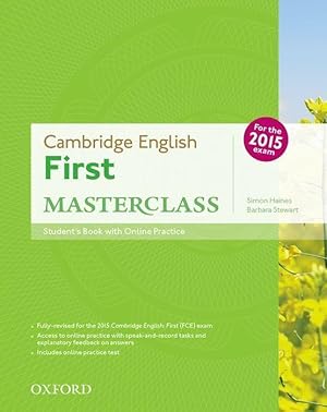 Bild des Verkufers fr Cambridge English: First Masterclass: Student\ s Book and Online Practice Pack zum Verkauf von moluna