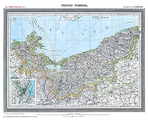Bild des Verkufers fr Historische Karte: Provinz POMMERN - um 1903 [gerollt] zum Verkauf von moluna