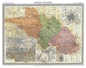 Bild des Verkufers fr Historische Karte: Provinz SCHLESIEN im Deutschen Reich - um 1910 [gerollt] zum Verkauf von moluna
