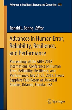 Seller image for Advances in Human Error, Reliability, Resilience, and Performance for sale by moluna