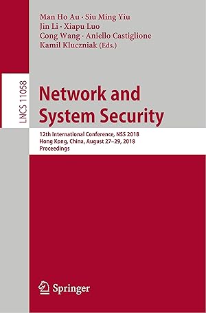 Immagine del venditore per Network and System Security venduto da moluna