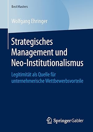 Seller image for Strategisches Management und Neo-Institutionalismus for sale by moluna