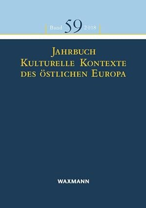 Bild des Verkufers fr Jahrbuch Kulturelle Kontexte des oestlichen Europa zum Verkauf von moluna