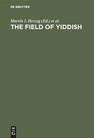 Bild des Verkufers fr The field of yiddish zum Verkauf von moluna