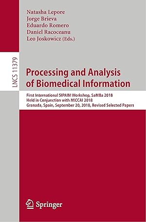 Immagine del venditore per Processing and Analysis of Biomedical Information venduto da moluna