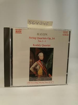 Image du vendeur pour Haydn - String Quartets Op. 54, Nos. 1-3 mis en vente par ANTIQUARIAT Franke BRUDDENBOOKS