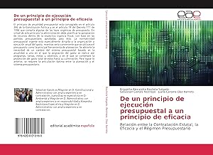 Seller image for De un principio de ejecucin presupuestal a un principio de eficacia for sale by moluna