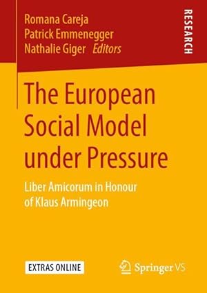 Imagen del vendedor de The European Social Model under Pressure a la venta por moluna