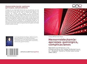 Bild des Verkufers fr Hemorroidectoma: opciones quirrgica, complicaciones zum Verkauf von moluna