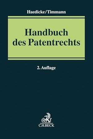 Bild des Verkufers fr Handbuch des Patentrechts zum Verkauf von moluna