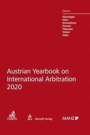 Seller image for Austrian Yearbook on International Arbitration 2020 for sale by moluna