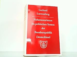 Imagen del vendedor de Parlamentarismus im politischen System der Bundesrepublik Deutschland. Mit einer Bibliographie des Schrifttums zum Deutschen Bundestag zusammengest. von Heinz Matthes u. Peter Schindler. a la venta por Antiquariat Ehbrecht - Preis inkl. MwSt.