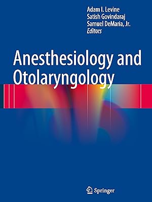 Imagen del vendedor de Anesthesiology and Otolaryngology a la venta por moluna