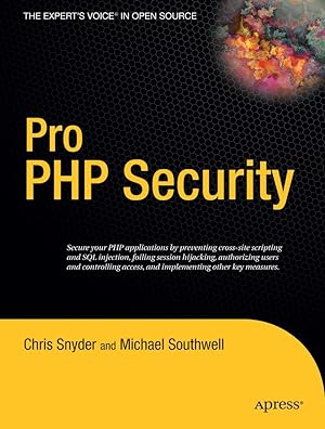 Bild des Verkufers fr Pro PHP Security zum Verkauf von moluna