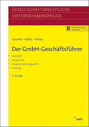 Seller image for Der GmbH-Geschaeftsfhrer, mit 1 Buch, mit 1 Online-Zugang for sale by moluna