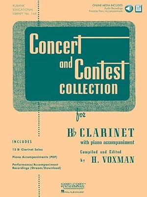 Bild des Verkufers fr Concert and Contest Collection for BB Clarinet: Solo Book with Online Media [With CD (Audio)] zum Verkauf von moluna