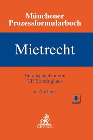 Bild des Verkufers fr Mnchener Prozessformularbuch Bd. 1: Mietrecht zum Verkauf von moluna