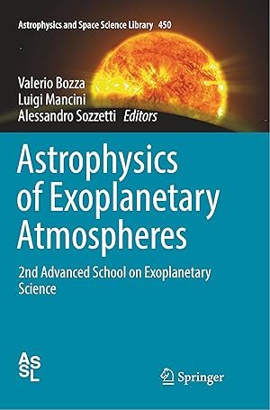 Bild des Verkufers fr Astrophysics of Exoplanetary Atmospheres zum Verkauf von moluna