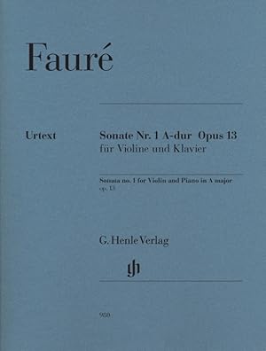 Bild des Verkufers fr Sonate Nr.1 A-Dur op.13, Violine und Klavier, Klavierpartitur u. Violinstimme zum Verkauf von moluna