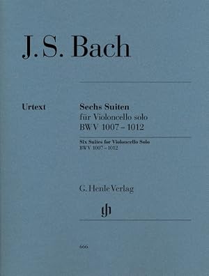 Immagine del venditore per 6 Suiten f�r Violoncello solo BWV 1007-1012 venduto da moluna