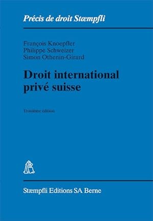 Image du vendeur pour Droit international prive suisse mis en vente par moluna