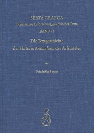 Bild des Verk�ufers f�r Die Textgeschichte der \ Historia Animalium\ des Aristoteles zum Verkauf von moluna