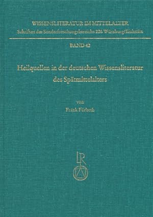 Bild des Verkufers fr Heilquellen in der deutschen Wissensliteratur de Spaetmittelalters zum Verkauf von moluna