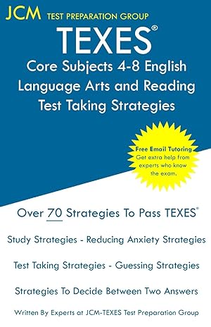 Bild des Verkufers fr TEXES Core Subjects 4-8 English Language Arts and Reading - Test Taking Strategies zum Verkauf von moluna