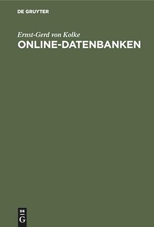 Imagen del vendedor de Online-Datenbanken a la venta por moluna