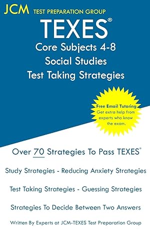 Bild des Verkufers fr TEXES Core Subjects 4-8 Social Studies - Test Taking Strategies zum Verkauf von moluna
