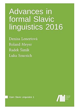 Imagen del vendedor de Advances in formal Slavic linguistics 2016 a la venta por moluna
