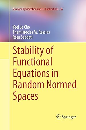 Immagine del venditore per Stability of Functional Equations in Random Normed Spaces venduto da moluna
