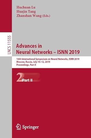 Seller image for Advances in Neural Networks - ISNN 2019 for sale by moluna