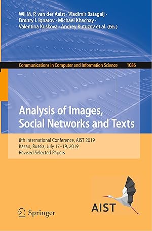 Imagen del vendedor de Analysis of Images, Social Networks and Texts a la venta por moluna