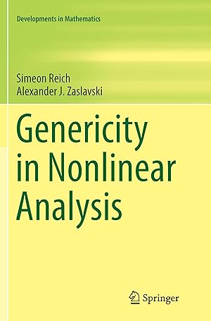 Seller image for Genericity in Nonlinear Analysis for sale by moluna
