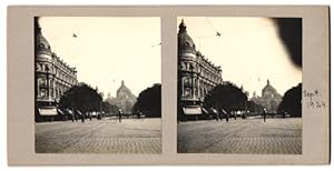 Stereo-Fotografie Fotograf unbekannt, Ansicht Antwerpen, Grand Hotel um 1924