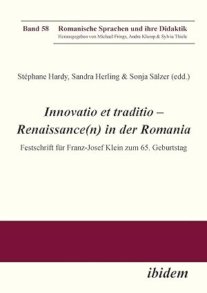 Immagine del venditore per Innovatio et traditio - Renaissance(n) in der Romania venduto da moluna