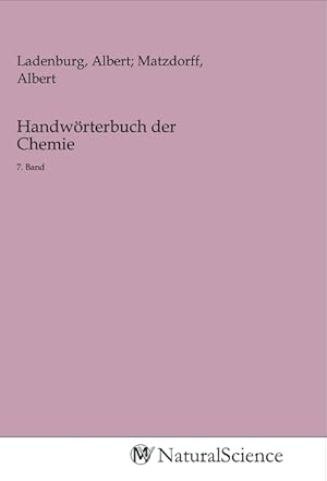 Seller image for Handwoerterbuch der Chemie for sale by moluna