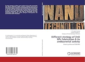 Bild des Verkufers fr Different strategy of ZnO NPs fabrication & its antibacterial activity zum Verkauf von moluna