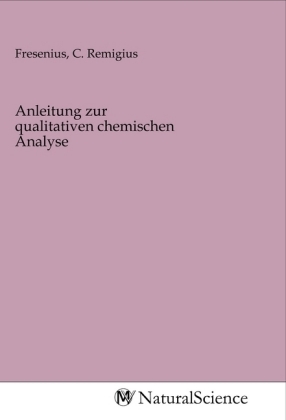 Image du vendeur pour Anleitung zur qualitativen chemischen Analyse mis en vente par moluna