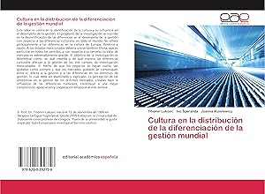 Seller image for Cultura en la distribucin de la diferenciacin de la gestin mundial for sale by moluna